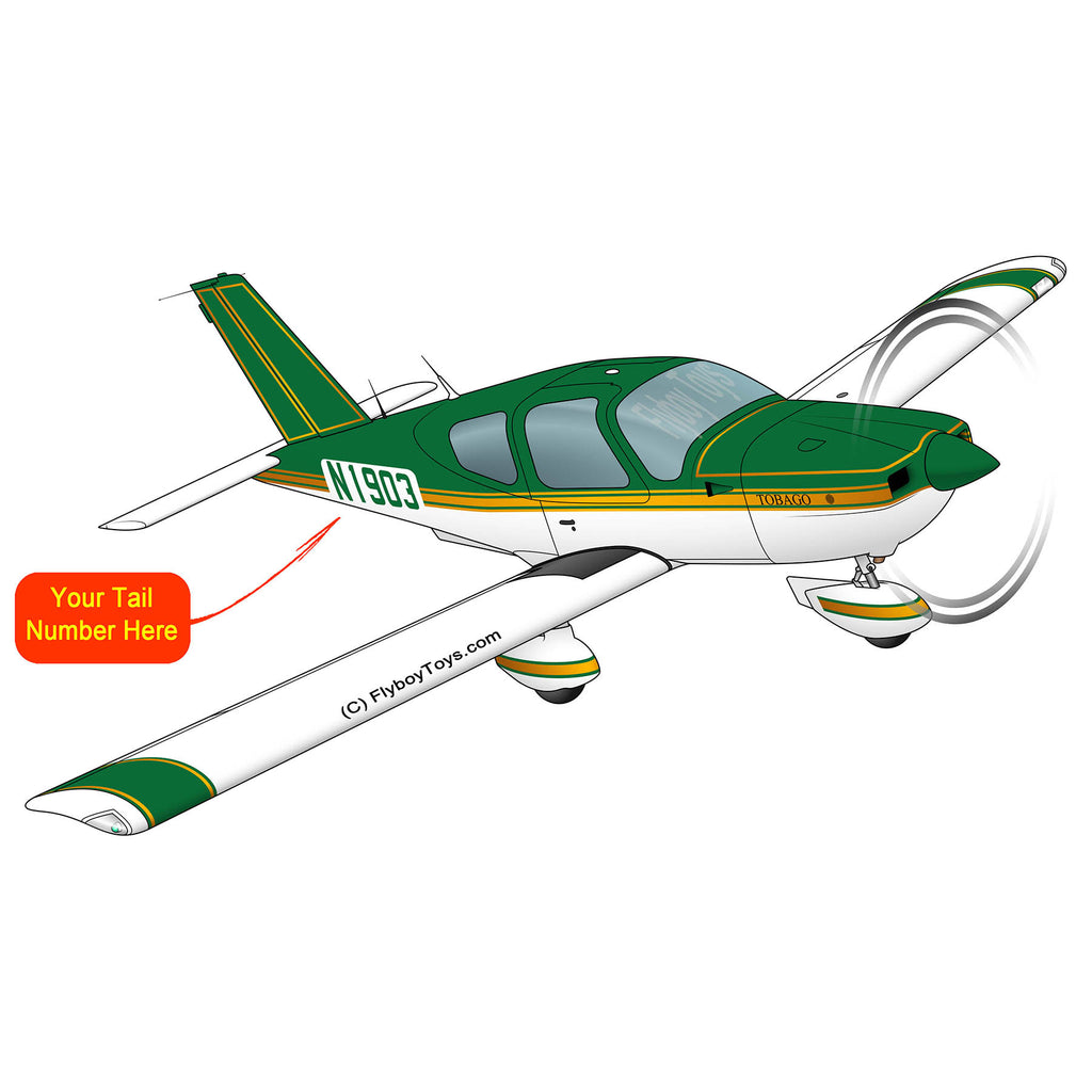 Airplane Design (Green/Gold) - AIRJF3KF2TB10-GG1