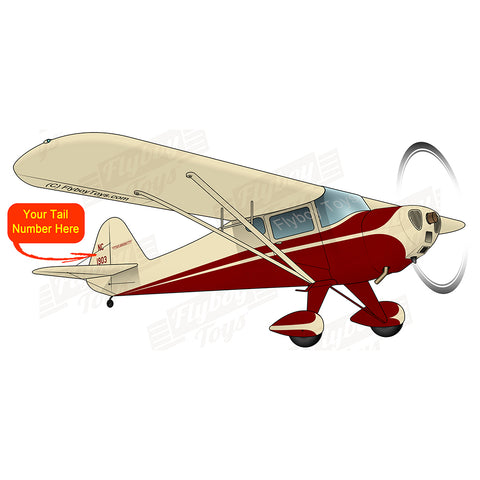 Airplane Design (Cream/Burgundy) - AIRK1PBC12D-CB1