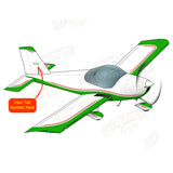 Airplane Design (Green/Red/Gold) - AIRM1EIM12-GRG1