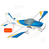 Airplane Design (Yellow/Blue) - AIRM1EIM12-YB1