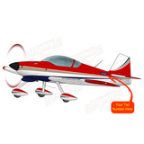 Flyboy Toys Airplane Design (Red/Gold/Blue) - AIRM1EIM6A-RGB1