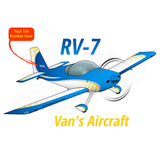 Van's Aircraft RV-7 Airplane Mug - Personalized with Your N#
