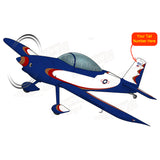 Flyboy Toys Airplane Design (Blue/Red/Gold) - AIRM1EIM8-BRG1