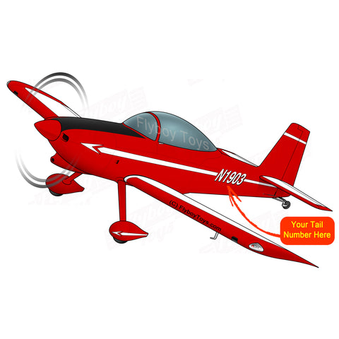 Flyboy Toys Airplane Design (Red #3) - AIRM1EIM8-R3