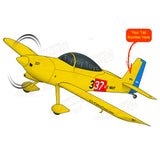 Airplane Design (Yellow/Red/Blue) - AIRM1EIM8-YRB1