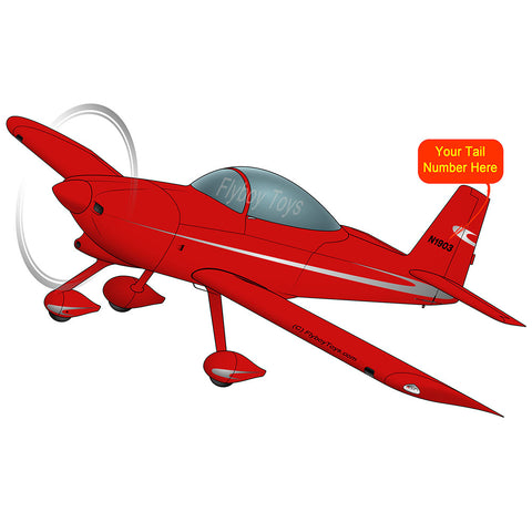 Airplane Design AIRM1EIM8A-RS1 - (Red/Silver)