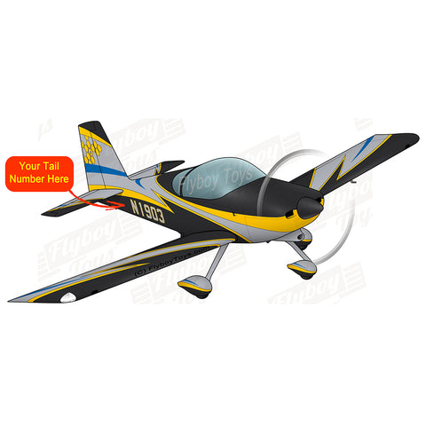 Flyboy Toys Airplane Design (Yellow/Black) - AIRM1EIM9A-BY1