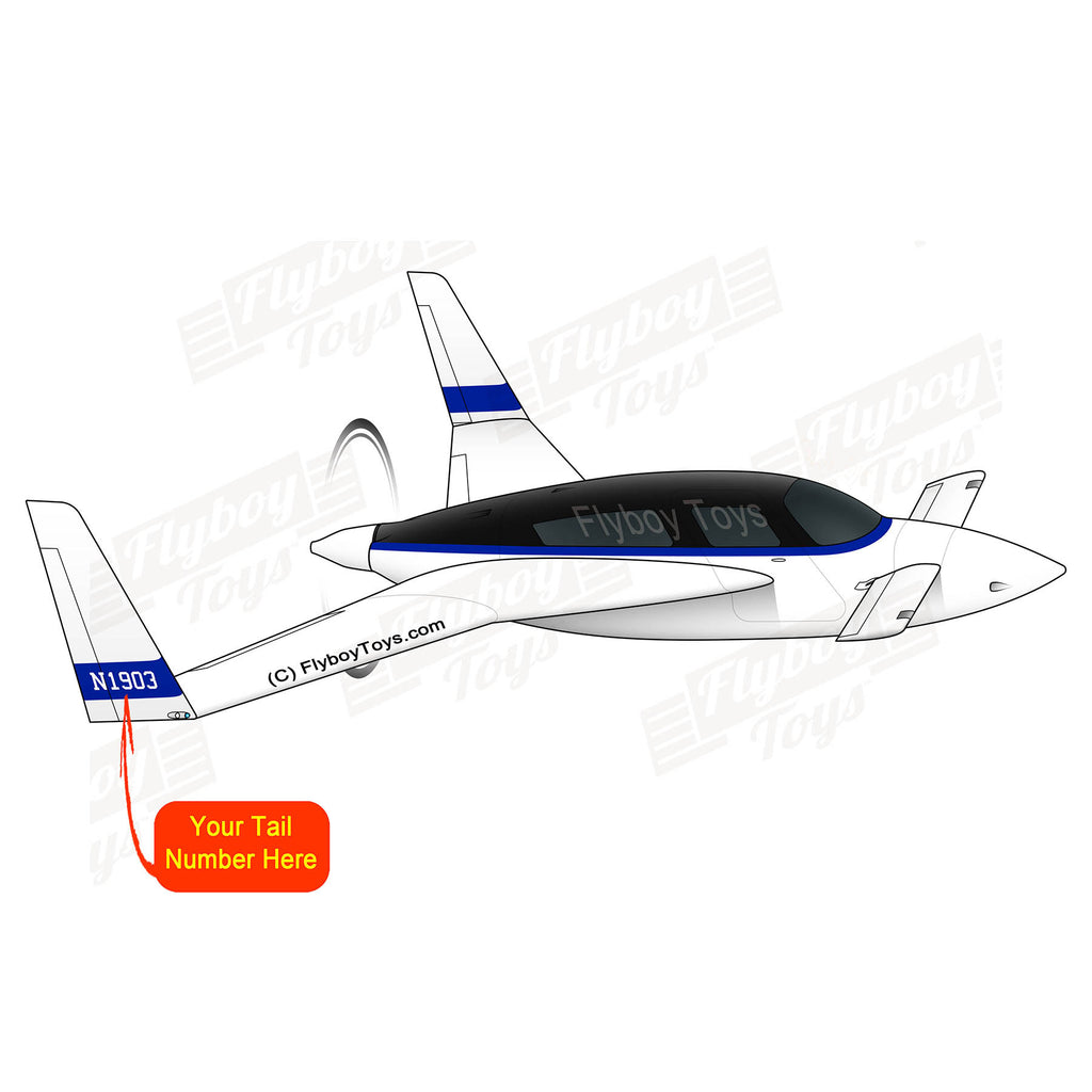 Airplane Design (Black/Blue) - AIRM5C5C-BB1