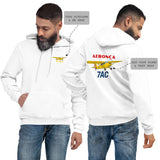 Custom Aeronca 7AC Champ Bella + Canvas Pullover Hoodie (Front & Back Print)