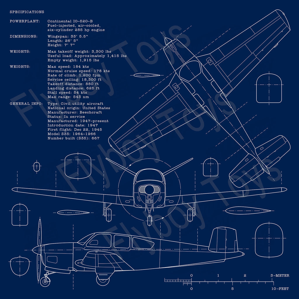Airplane Blueprint Design - AIR2552FES35-BB1