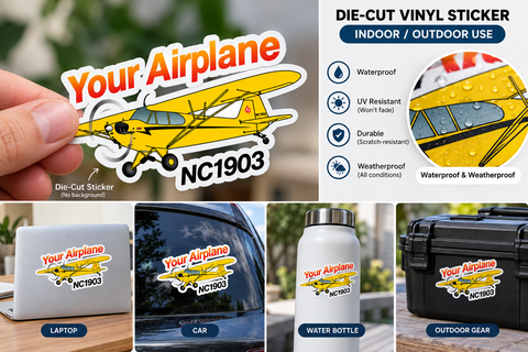 Custom Die-cut stickers (for indoor/outdoor)