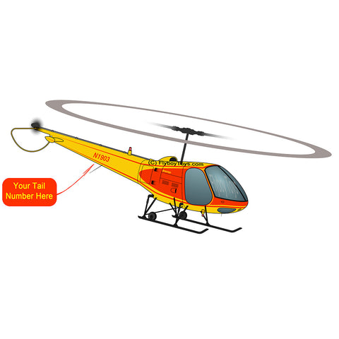 Airplane Design (Yellow/Orange) - ENSTROMF28-R1