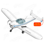 Flyboy Toys Airplane Design (Blue #4) - AIR5I3415C-B4
