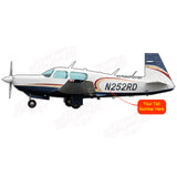 Flyboy Toys Airplane Design (Blue/Gold/Red) - GAIRDFFM20K-BGR1