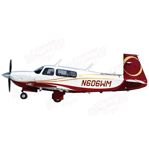 Flyboy Toys Airplane Design (Red/Gold) - GAIRDFFM20R-RG1