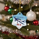 Custom Airplane Double-Sided Ceramic Ornaments
