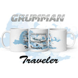 Flyboy Toys Grumman Traveler White Mug (Full Art) - Personalized