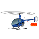 Flyboy Toys Airplane Design (Blue #2) - HELIIF2R22-B2