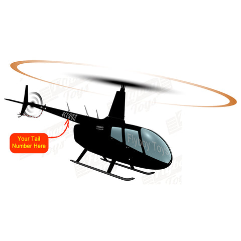 Flyboy Toys Helicopter Design (Black) - HELIIF2R66-BLK1