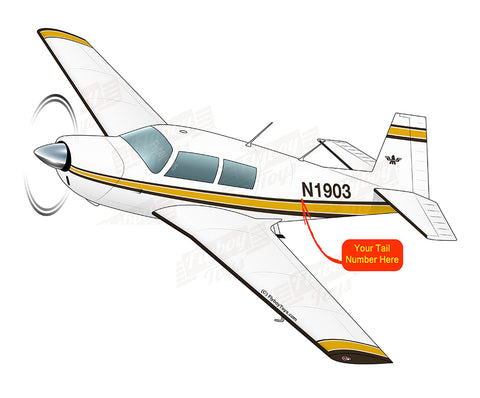 Airplane Design (Yellow/Brown) - AIRDFFM20C-YB1
