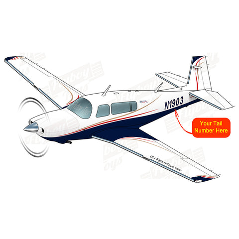 Airplane Design (Blue/Red/Gold) - AIRDFFM20M-BRG1