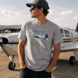 Mooney M20G Statesman Airplane T-shirt - Personalized with Your N#