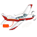 Airplane Design (Blue/Gold/Red) - AIRG9G1II-BGR1