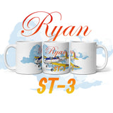 Flyboy Toys Ryan ST White Mug (Full Art) - Personalized