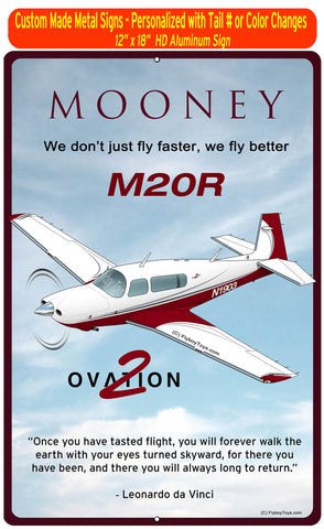 Mooney M20R Ovation 2 (Ovation GX 2) HD Airplane Sign
