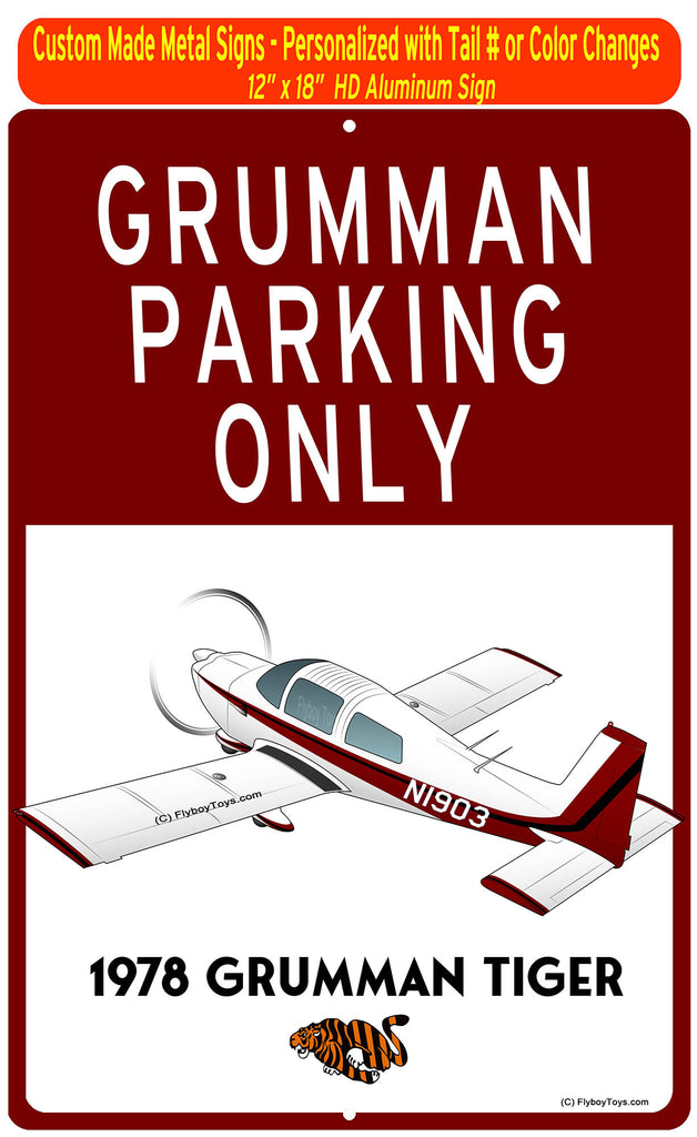 Grumman Tiger HD Airplane Sign