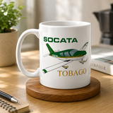 Socata Tobago Custom Airplane Mug - Personalized with Your N#