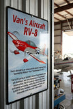 Van's Aircraft RV-8 (Red/Silver) HD Airplane Hangar Sign Pilot Gift – Aviation Wall Decor