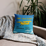 First Solo Flight Custom Pillow Memorabilia - ADD YOUR AIRCRAFT