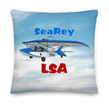 Searey LSA (AIRJ51CJ1-BR1) Airplane Custom Throw Pillow Case Stuffed & Sewn