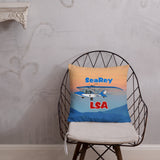 Searey LSA (AIRJ51CJ1-BR1) Airplane Custom Throw Pillow Case Stuffed & Sewn