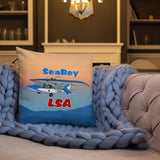 Searey LSA (AIRJ51CJ1-BR1) Airplane Custom Throw Pillow Case Stuffed & Sewn