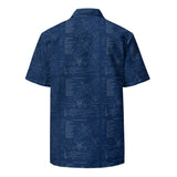 Aviation Hawaiian Shirt S35 Bonanza Airplane Blueprint All-Button Shirt