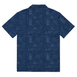 Aviation Hawaiian Shirt S35 Bonanza Airplane Blueprint All-Button Shirt