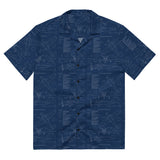 Aviation Hawaiian Shirt S35 Bonanza Airplane Blueprint All-Button Shirt
