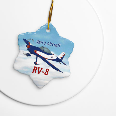 Custom Airplane Double-Sided Ceramic Ornaments