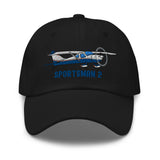 Glasair Sportsman 2 Airplane Embroidered Classic Cap - Add Your N#