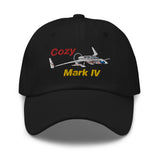 Rutan Long-EZ Cozy Mark IV Embroidered Custom Classic Cap AIRILK3FQ-RB1 - Add your N#