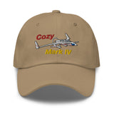 Rutan Long-EZ Cozy Mark IV Embroidered Custom Classic Cap AIRILK3FQ-RB1 - Add your N#