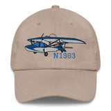 SeaRey LSA (AIRJ51CJ1-BR1)  Airplane Embroidered Custom Classic Cap - Add your N#