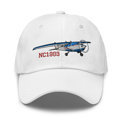 Airplane Embroidered Classic Cap AIR35JJ172-BR6 - Personalized w/ Your N#