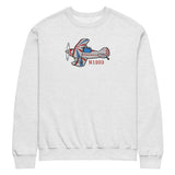 Custom Airplane Crew Neck Sweatshirt (Large Front Embroidery Print)