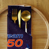 Custom Aviation Cloth Napkin Set of 4