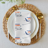 Custom Aviation Cloth Napkin Set of 4