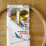 Custom Aviation Cloth Napkin Set of 4