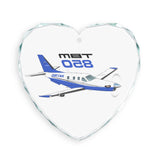 Custom Crystal Glass Airplane Ornament (Ships to US Only)